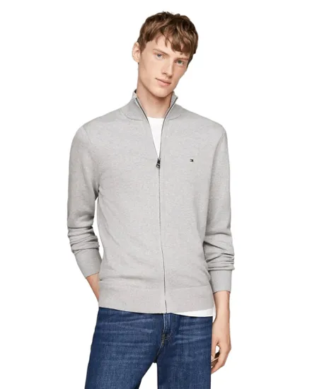Cardigan Homme Pima Org Ctn Cashmere Zip Thru