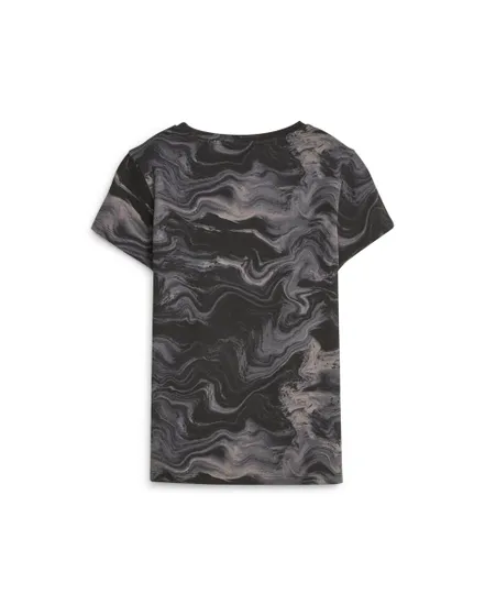 T-shirt manches courtes Femme W ESS+ MARBLE TEE Noir