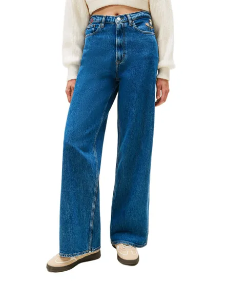 Jean Femme CLAIRE HR WD EMBRO BI4139 Bleu