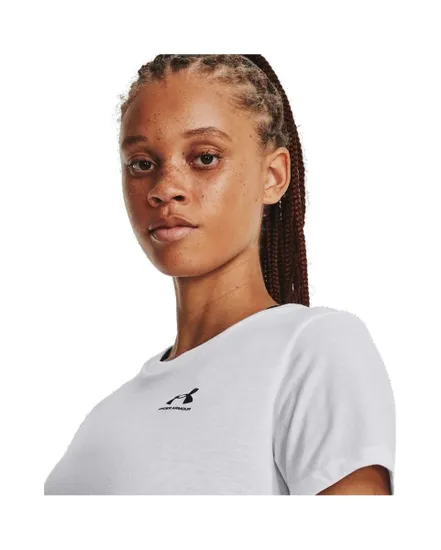 T-shirt Femme UA W SPORTSTYLE LC SS Blanc