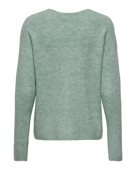 Pull en maille manches longues Femme ONLCAMILLA V-NECK L/S PULLOVER KNT NOOS Ver