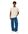 T-shirt col rond Homme REG BADGE TEE EX Écru
