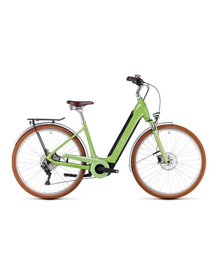 Vélo électrique urbain Femme ELLA RIDE HYBRID 500 Vert