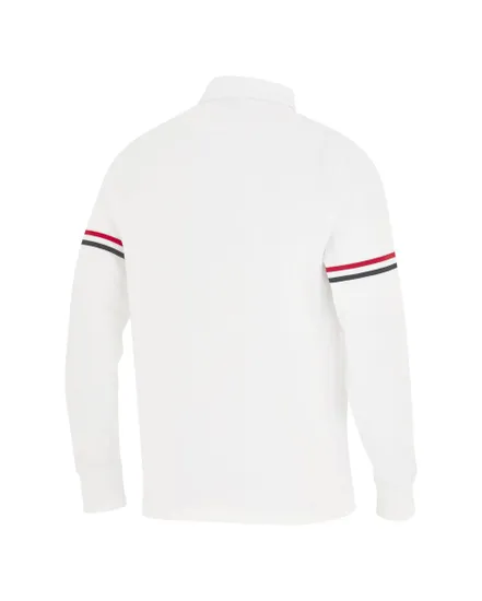 Polo Manches longues Homme STADE TOULOUSAIN MENS LS RUGBY Blanc