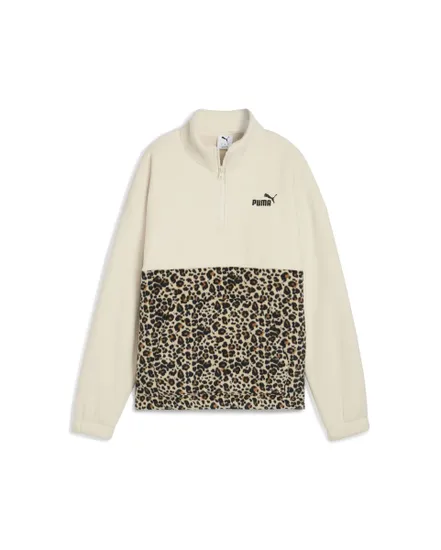 Sweat sherpa Femme ESS GRAPHIC ANIMAL R Beige
