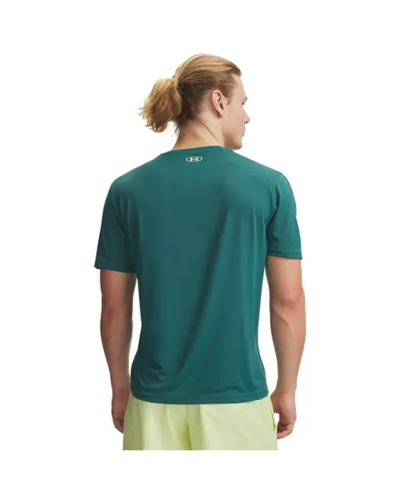 T-shirt Homme UA TECH TAPING SS Bleu