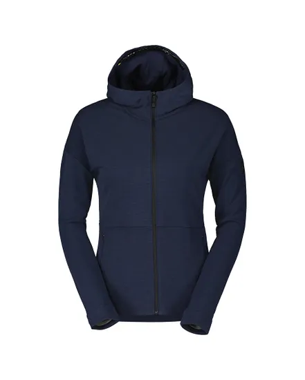 Sweat à capuche Femme COMMUTER MERINO HOODY Bleu