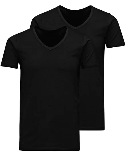 Lot de 2 T-Shirts Homme Col V Noir