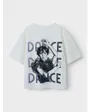 T-shirt manches courtes Enfant NKFDYP WEDNESDAY SS RLX TOP BOX NOOS SKY Blanc