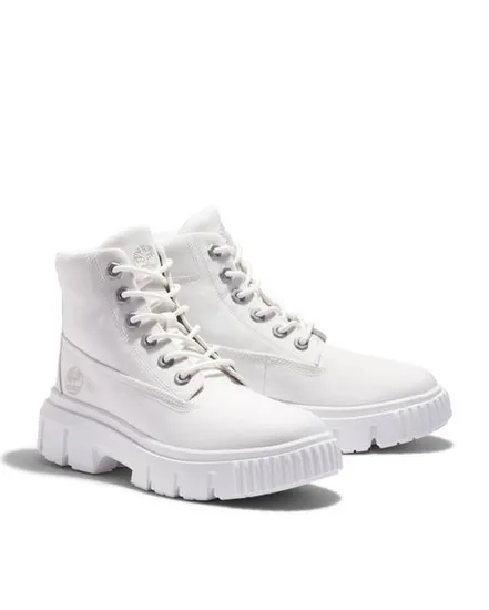 Bottines Femme GREYFIELD MID LACE UP BOOT Blanc
