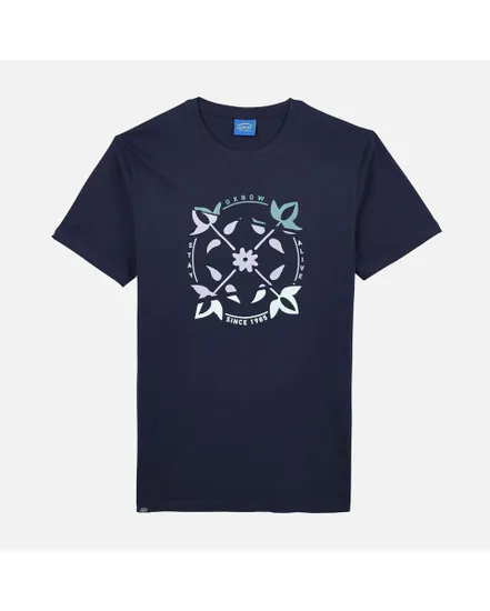 TEE SHIRT MANCHES COURTES GRAPHIQUE Homme Bleu