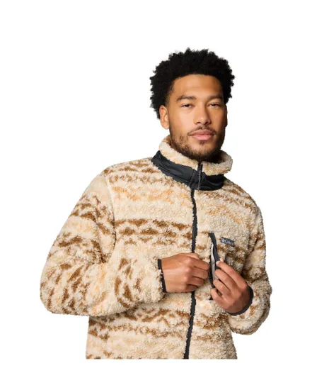 Veste polaire zip Homme WINTER PASS PRINTED FLEECE II Beige