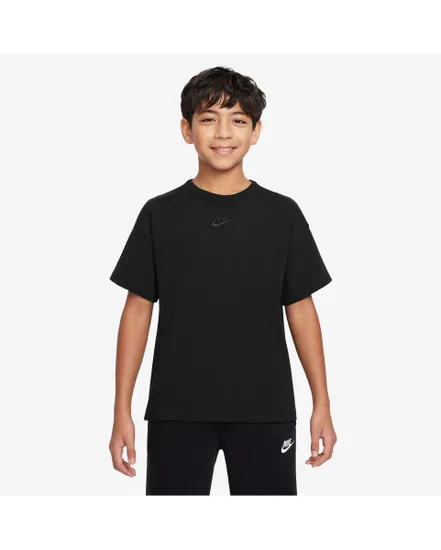 T-shirt Enfant plus agé K NSW TEE EMB FUTURA LBR P ESS Noir