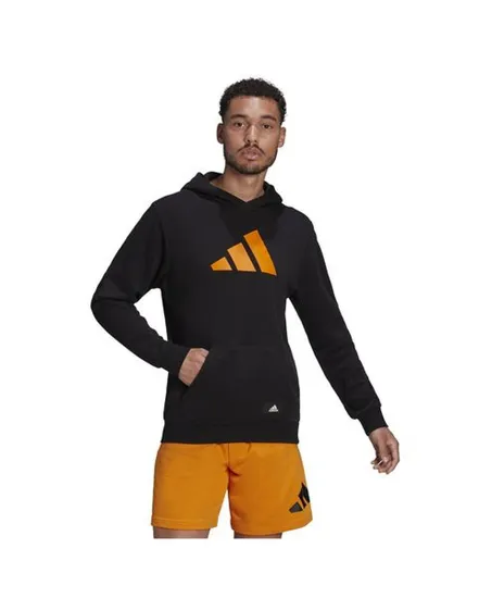 Sweatshirt à capuche manches lobgues Homme M FI 3BAR OH Noir