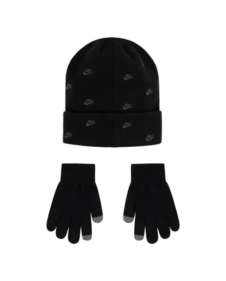 Coffret enfant Enfant plus âgé NAN FUTURA TOSS PEAK BEANIE SE Noir