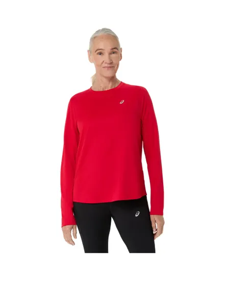 T-shirt manches longues Femme ASICS CORE LS TOP Rouge