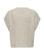 Pull sans manche Femme ONLMELODY VEST KNT NOOS Beige