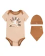 Ensemble bébé Bebe garcon JHB VARSITY LOGO 3PC BOX SET Marron