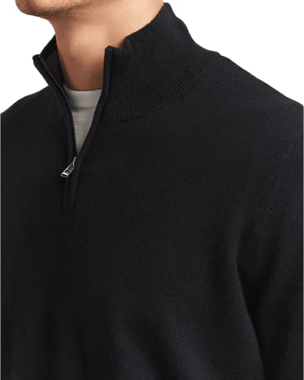 Pull col zippé Homme H-HEMARLO Noir