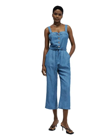Salopette Femme Denim Lin Ceinture