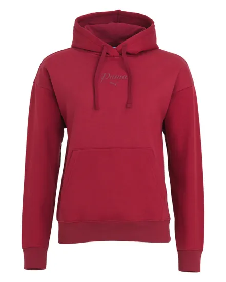 Sweat à capuche Femme ESS SCRIPT COMFORT HOODIE FL Rouge