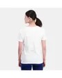 T-shirt Femme ESS P24 TEE SS COL V N1 W Blanc