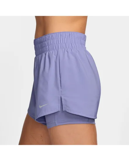 Short Femme W NK ONE DF MR 3IN 2N1 Mauve