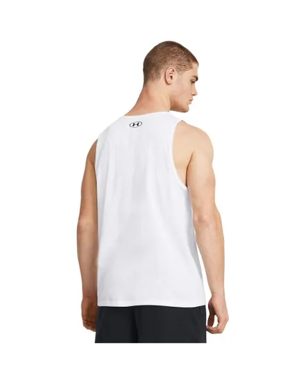 T-Shirt SS Manches Homme UA SPORTSTYLE LOGO TANK Blanc