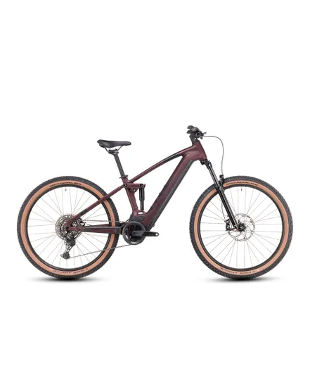 VTT électrique tout suspendu Unisexe STEREO HYBRID 120 ONE 625 Bordeaux/Noir