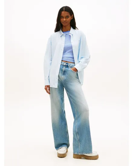 Chemise Femme TJW RLX LINEN SHIRT Bleu