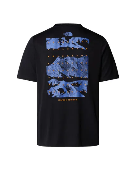 T-shirt Homme M FOUNDATION MOUNTAINS FACES TEE Noir