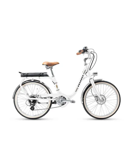 Vélo électrique urbain Unisexe ELC01 24 CENTRAL 400 Wh Blanc