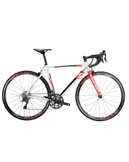 Vélo gravel Homme RIGEL TIAGRA 2X10V Blanc/Rouge