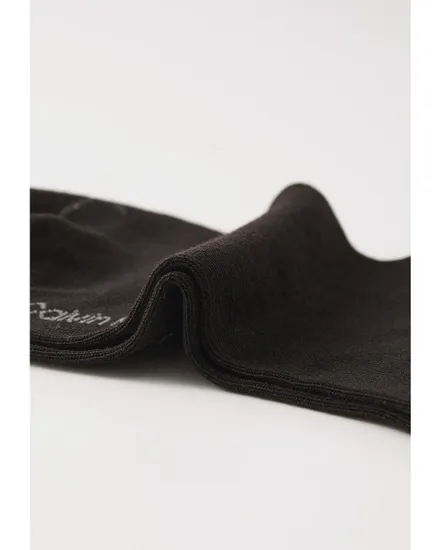 Lot de 2 paires de chaussettes Femme CK WOMEN SNEAKER 2P SHINY LOGO Noir