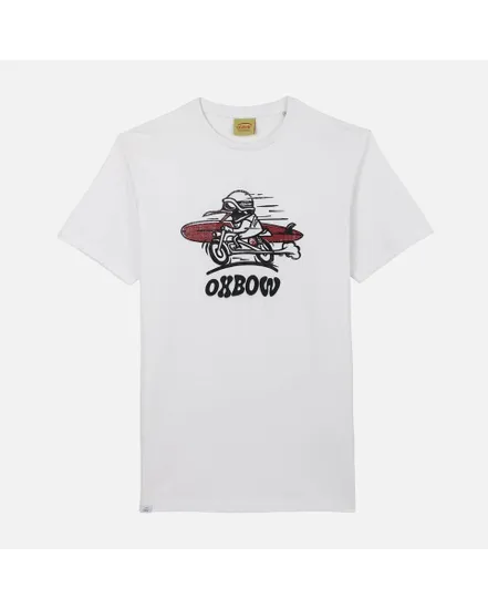 TEE SHIRT MANCHES COURTES GRAPHIQUE Homme Blanc