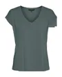 T-Shirt Femme VMFILLI SS V-Neck Tee Noos