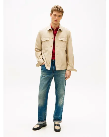 Blouson Homme COTTON NYLON SHIRT JACKET Beige