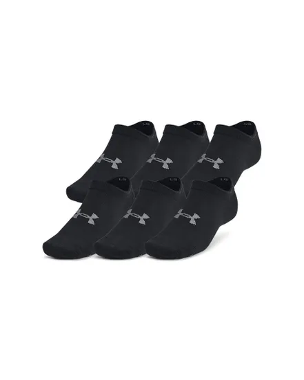 Socquettes Unisexe UA ESSENTIAL NO SHOW 6PK Noir