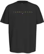 T-shirt Homme TJM REG GOLD LINEAR Noir