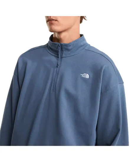 Sweat Homme Essential Light Relaxed Zip Crew