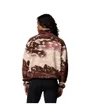 Polaire Femme HELVETIA II PRINTED CROPPED HALF SNAP Marron