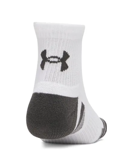 Lot de 3 paires de chaussettes Unisexe NEW UA PERF TECH 3PK QTR Blanc