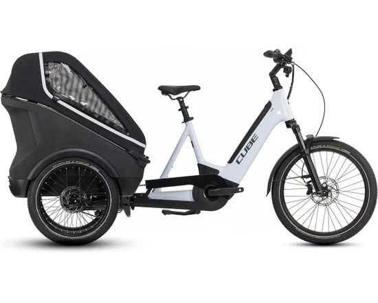 Vélo électrique cargo Unisexe TRIKE FAMILY HYBRID 1500 Blanc/Noir