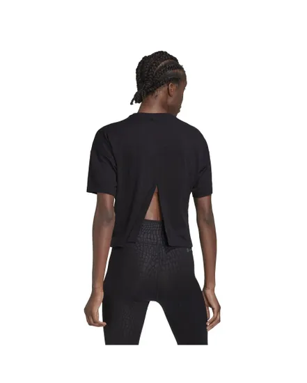 Tee shirt Femme W I 3 BAR TEE 2 Noir