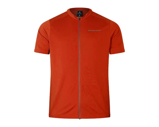 Maillot manches courtes Homme LOOP ZIPPED Rouge
