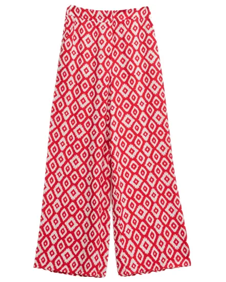 Pantalon Femme Print High Rise Pants