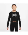 T-shirt manches longues Enfant plus âgé G NSW TEE ICON CLASH LS CROP Noir