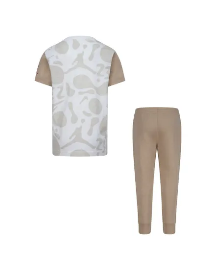 Tee-shirt et pantalon Enfant JDB LIL CHAMP AOP TEE AND PANT Beige