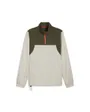 Pull col zip Homme M NRJ TREND WVN JKT Vert