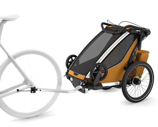 Remorque pour enfant 1 place CHARIOT SPORT G3 Or/Noir